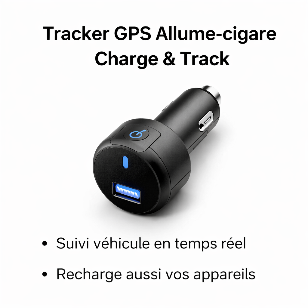 Tracker GPS Allume Cigare - Charge & Track