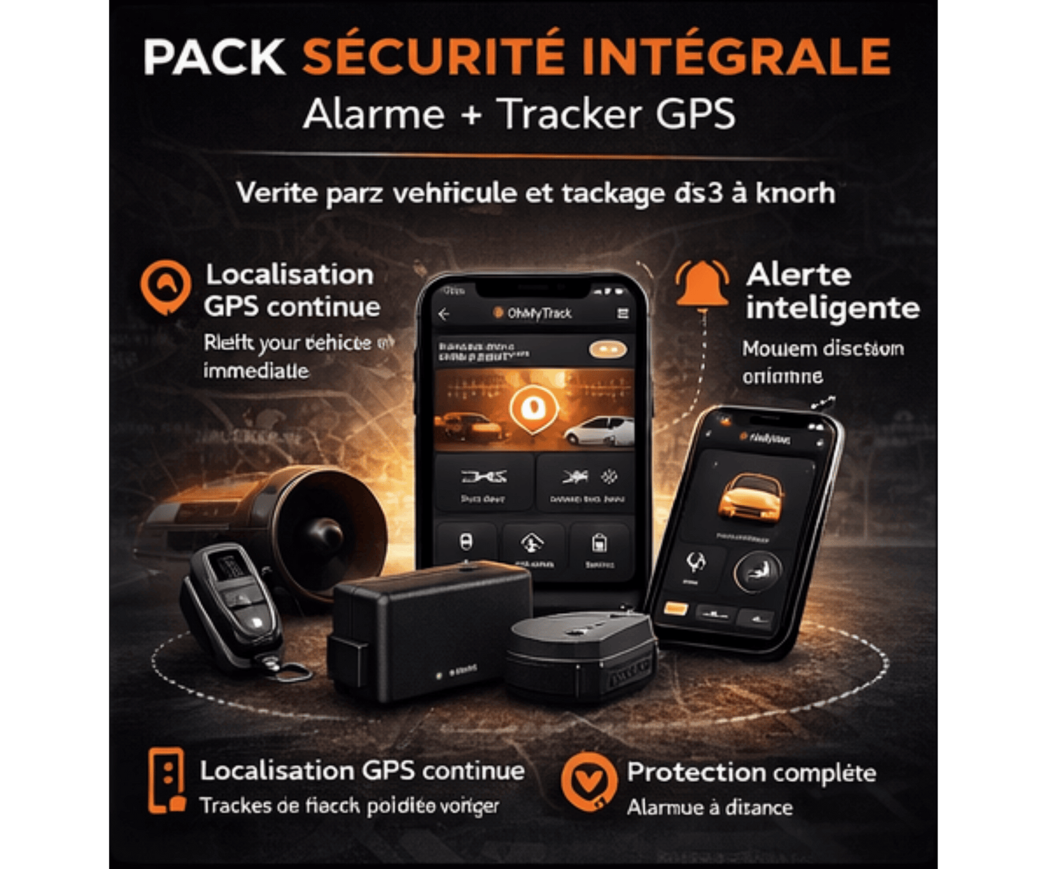 Pack Sécurité Total | Alarme + Coupe Moteur Auto + Tracker GPS